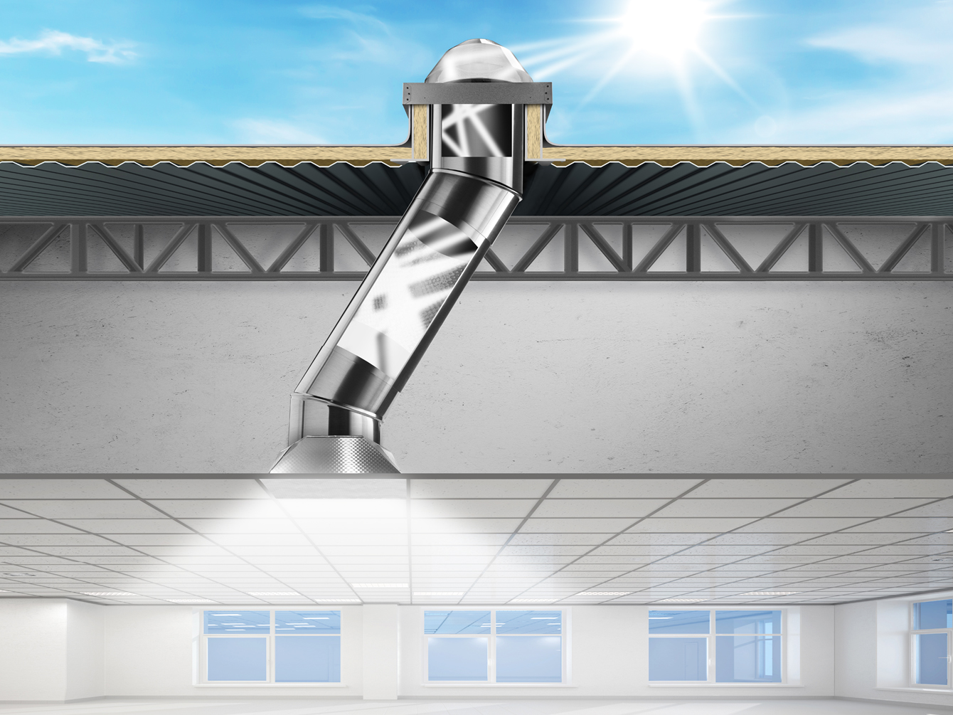 SolaMaster 750 Tubular Daylighting Device (TDD) by Solatube International,  Inc. nominated for 2023-24 ADEX Awards., image size:1340x1005