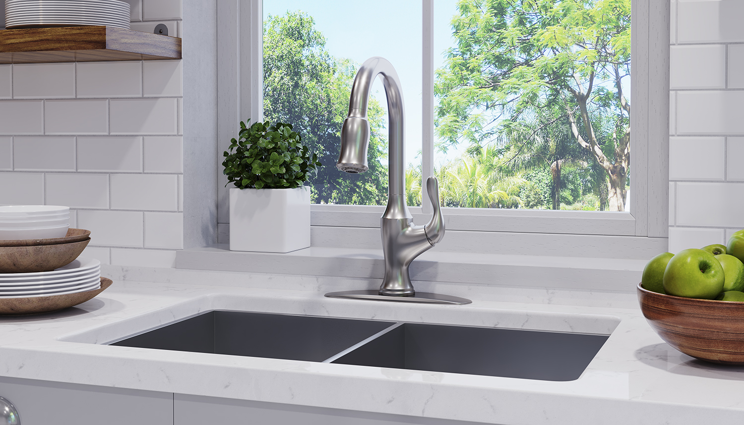 Deming Pull-Down Kitchen Faucet by Pfister wins 2018 ADEX Awards.