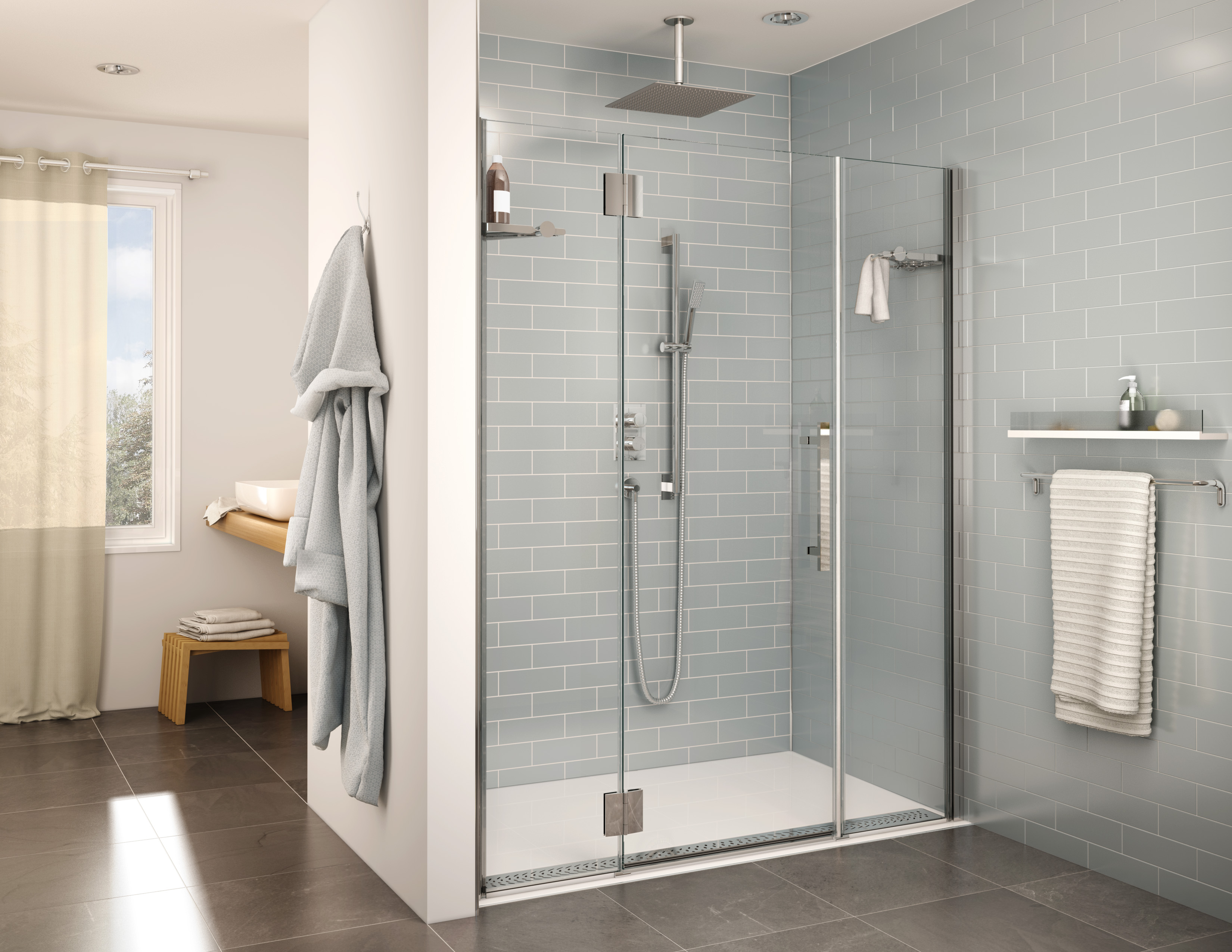 KPACKARXX37: Accessory Package for 63”x37” ADA Roll-In Showers
