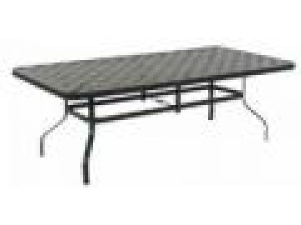 Knock Down Patterned Aluminum Tables