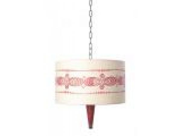 ZORN POMEGRANATE HANGING LAMP WITH PARCHMENT SHADE