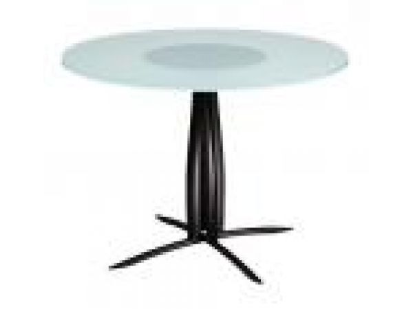 Vikter Round Glass Top Table