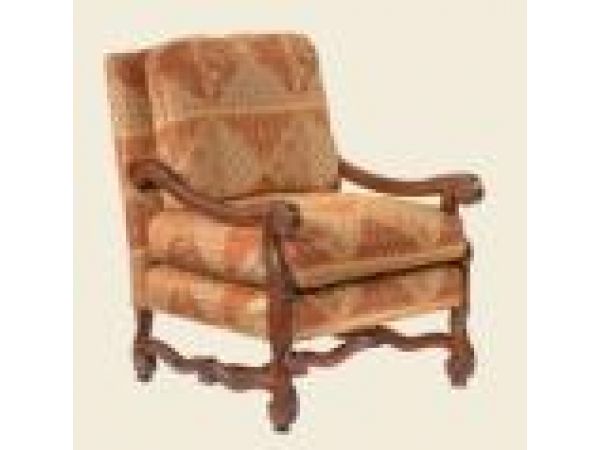 Carved Provence Lounge Chair