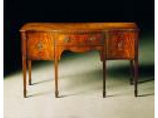 1534RM - Sheraton-style mahogany serpentine sidebo