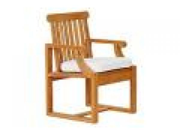 Dining Arm Chair with Seat Cushion