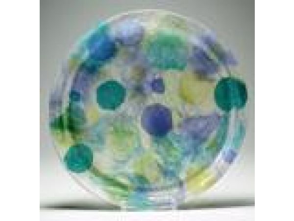 COTE D'AZUR CLOUD Round Resin Tray - 16.5