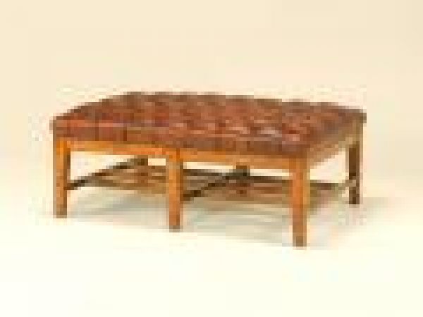 9878 Upholstered Bench with Tufting and Buttons