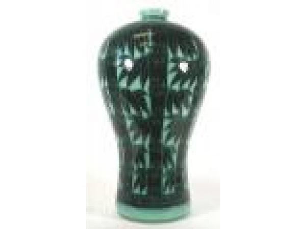 Korean Celadon Vase with Bamboo Pattern