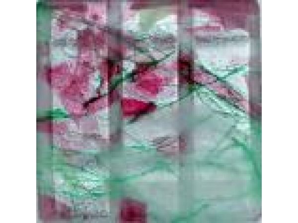 Glass Tiles-4x4 Snow Pinks