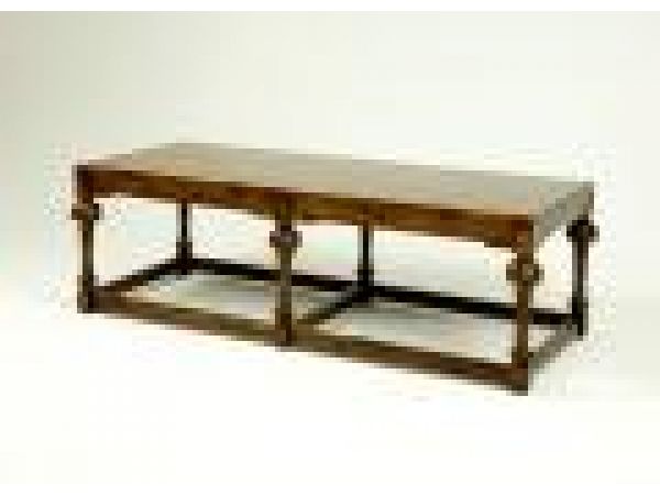 3281D Bench with Wood Seat