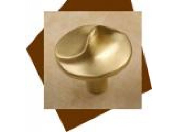 4020-404 Highline Knob in Satin Brass