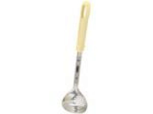 9G27 3oz Precision Stainless Steel Perforated Portioning Spoon w/Ivory Handle