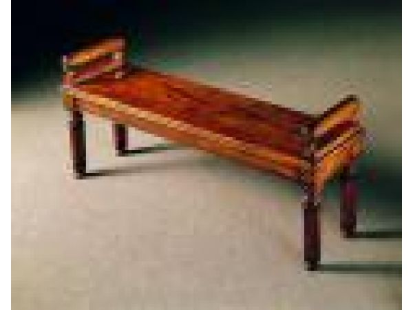 2319X - William IV-style mahogany bench
