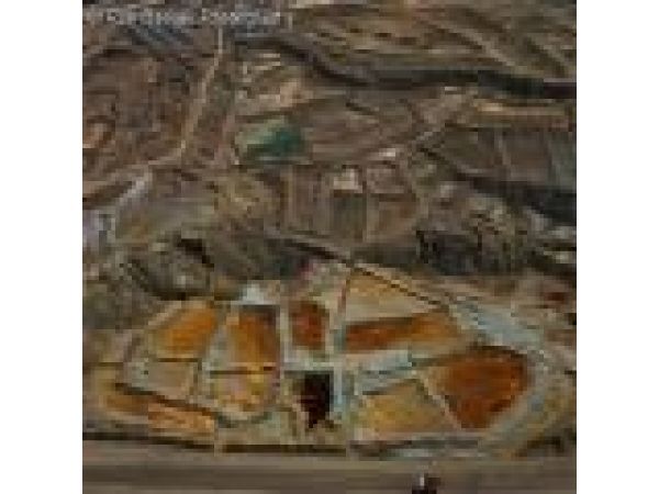 Aerial of Gold Mine Heap Leach Pad, Butte, Montana
