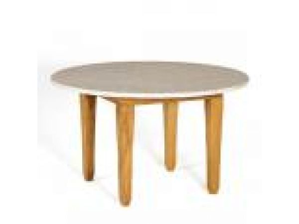 Palazzio 50'' Rd. Table w/ Stone Top