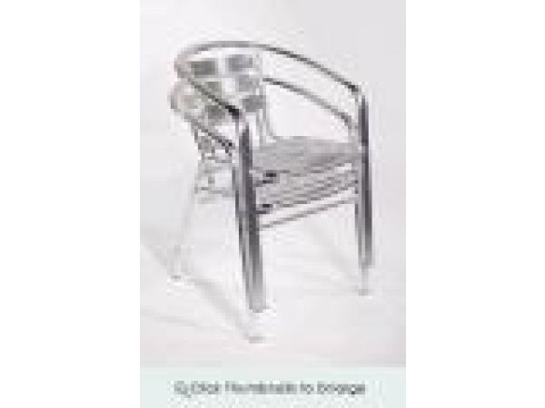 Sadie Stacking Aluminum Outdoor/Indoor Chair (Set