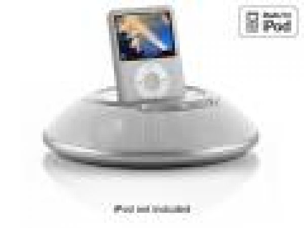 JBL On Stage Micro SilverPortable Loudspeaker Dock for iPod
