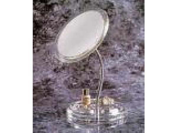 Gooseneck Vanity Mirror In 5x or 7x With Acrylic O