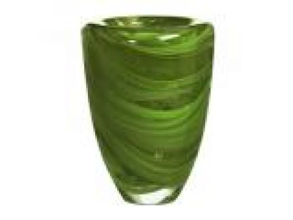 Atoll Grass Green Vase