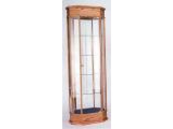 6811VML - Wood Framed Upright Octagon Tower Showcase