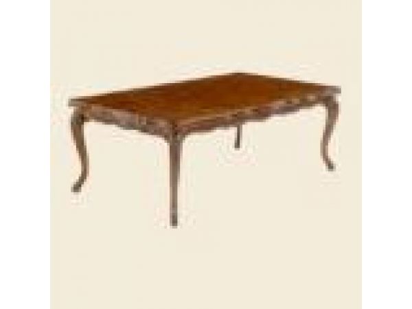 44886DT Carved French Draw Top Dining Table