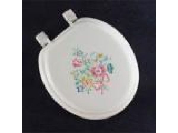 ROUND EMBROIDERED BOUQUET SOFT SEAT