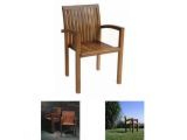 Pure Stacking Dining Arm Chair