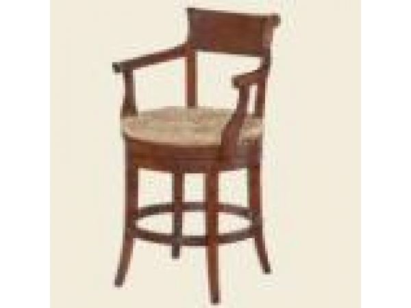 14624 Veranda Rush Seat Barstool (Counter Height)