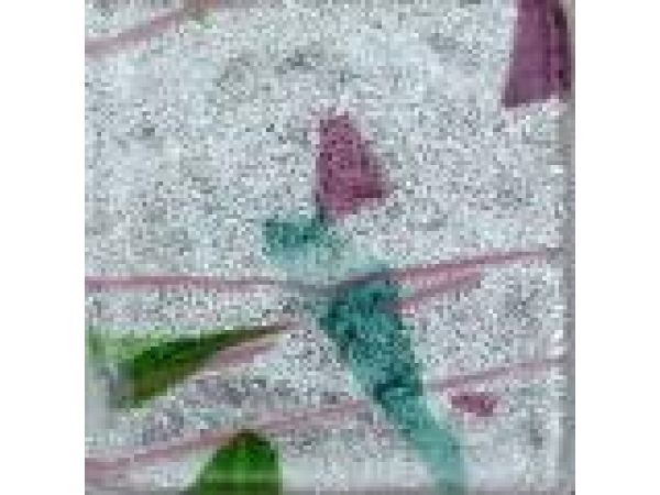 Glass Tiles-2x2 Frozen Floral