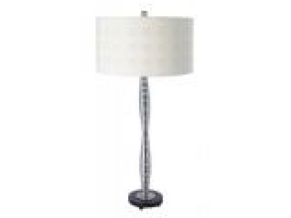 GAGE LAMP WITH WHITE SQUARES SHADE