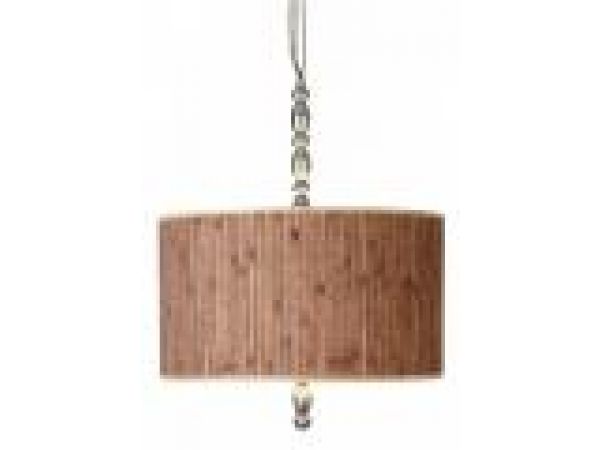 HANGING LAMP 16 X 16 X 9 COCO REED SHADE