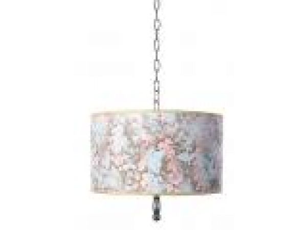 SORBET HANGING LAMP WITHE PARCHMENT SHADE