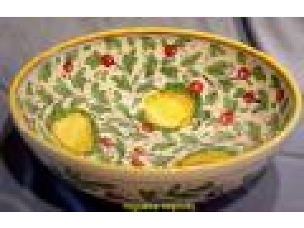 553/40 16'' Round Pasta/Serving Bowl - Limoni/Frutta