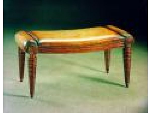2347X - Regency-style mahogany bench