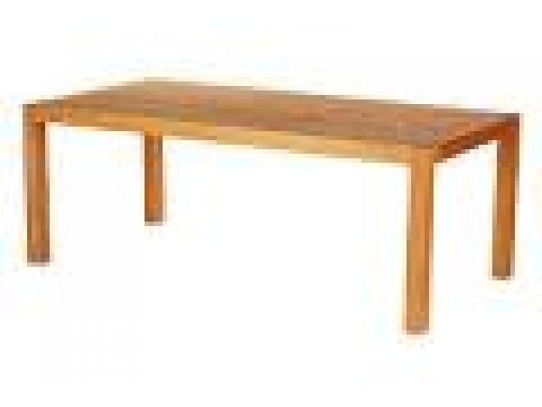 Rectangular Dining Table with Hatch-top
