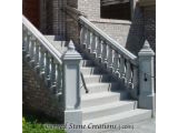 BAL-009, Granite Stair Railing Balustrade