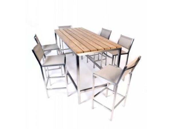 Blue Leaf and MAMAGREEN full bar table with chairs