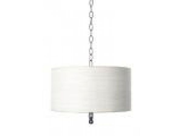 STREAK HANGING LAMP WITH TAN STEAKED SHADE