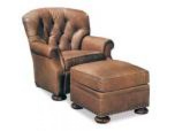 475LE Leather Chair & 473LE Leather Ottoman