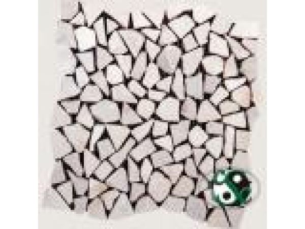 MOS-M061, Crema Marfil Marble Stone Chip Mosaic