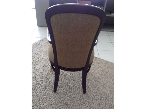 reeded wood dining restaurant chair