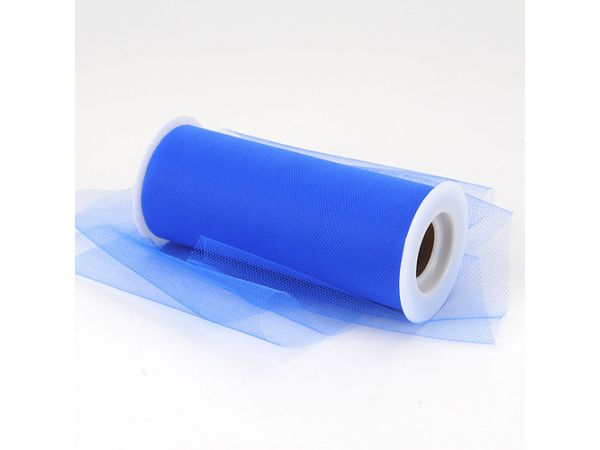 6 inch Royal Blue Premium Polyester Tulle Fabric