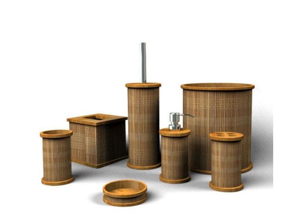 Bamboo Bath Set - Woven Design