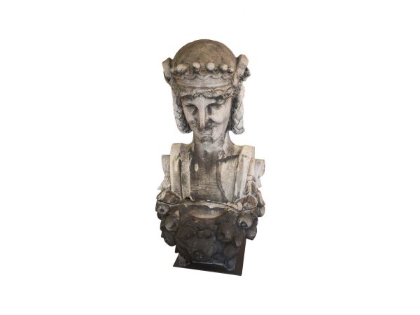 Ariadne Head - Antique Reclaimed Vanderbilt Stone from Vanderbilt Hotel at 4 Park Ave South, NYC 