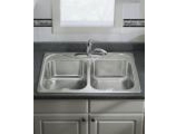 11402-3 double-basin kitchen sink