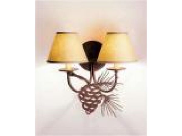 Sconce - Double - PINECONE