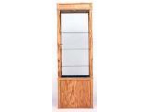 6811SL - Wood Framed Upright Square Showcase