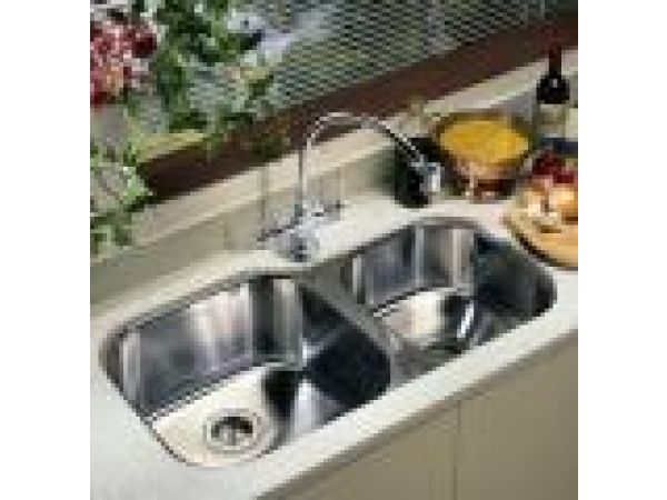 Stainless Steel Kitchen Sink ExLarge/Medium Two Bo