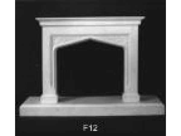 Cast Stone Fireplace Mantels - Model - F12