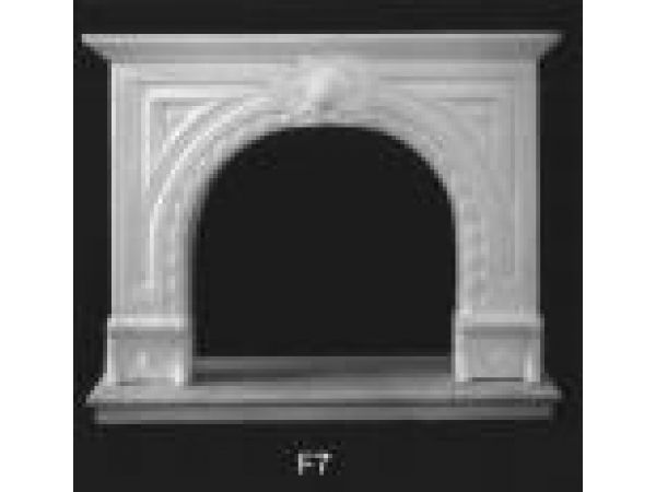 Cast Stone Fireplace Mantels - Model - F7A-B